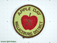 1971 Apple Day Wallaceburg District